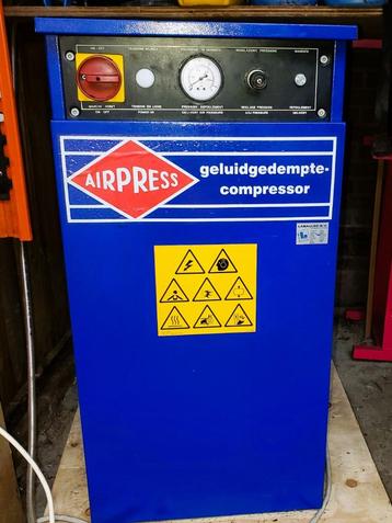Airpress geluidgedempte compressor 8 bar – top werkend beschikbaar voor biedingen
