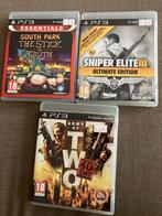 PS3 Games - South Park, Sniper Elite, Army of Two, Avontuur en Actie, Gebruikt, Vanaf 18 jaar, 1 speler