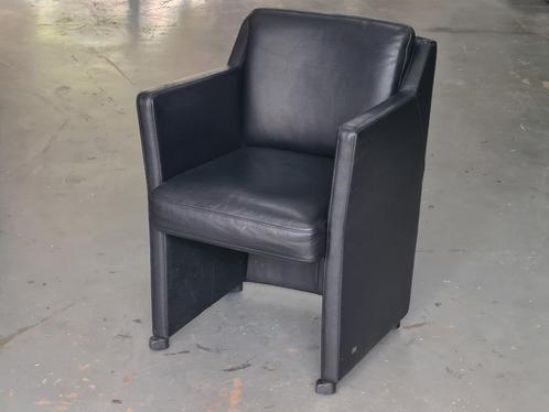 Rolf Benz 7100 zwart, Huis en Inrichting, Fauteuils, Gebruikt, Leer, Minder dan 50 cm, Ophalen of Verzenden