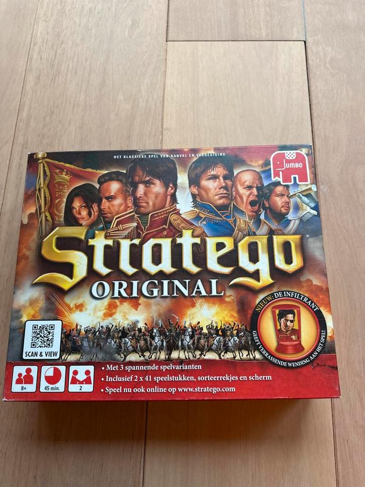 Stratego Original - Klassiek bordspel, Hobby en Vrije tijd, Gezelschapsspellen | Bordspellen, Gebruikt, Een of twee spelers, Reisspel