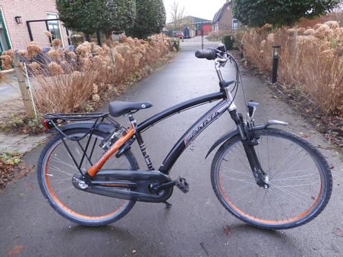 Stoere zwarte 26 inch Sparta Gravity met 3 versnellingen, Fietsen en Brommers, Fietsen | Jongens, Zo goed als nieuw, 26 inch of meer