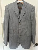 Pal Zileri blazer - Grijs gestreept - Maat 50 - Wol/Linnen, Ophalen of Verzenden, Zo goed als nieuw, Maat 48/50 (M), Grijs