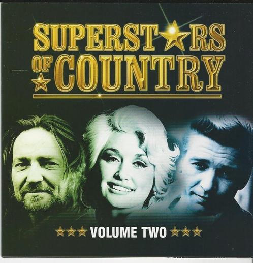 Superstars of Country - Volume two = 2cd = 1,99, Cd's en Dvd's, Cd's | Country en Western, Zo goed als nieuw, Ophalen of Verzenden