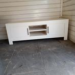 Tv meubel eikenhout, wit geverfd, Minder dan 100 cm, 25 tot 50 cm, Gebruikt, Ophalen of Verzenden