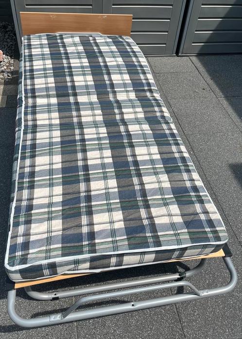 Opvouw bed, Huis en Inrichting, Slaapkamer | Slaapbanken, Zo goed als nieuw, 200 cm, Eenpersoons, Ophalen