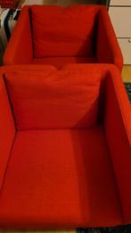 Ikea fauteuil EKERO oranje/rood met armleuningen, Huis en Inrichting, Fauteuils, Ophalen of Verzenden, Zo goed als nieuw