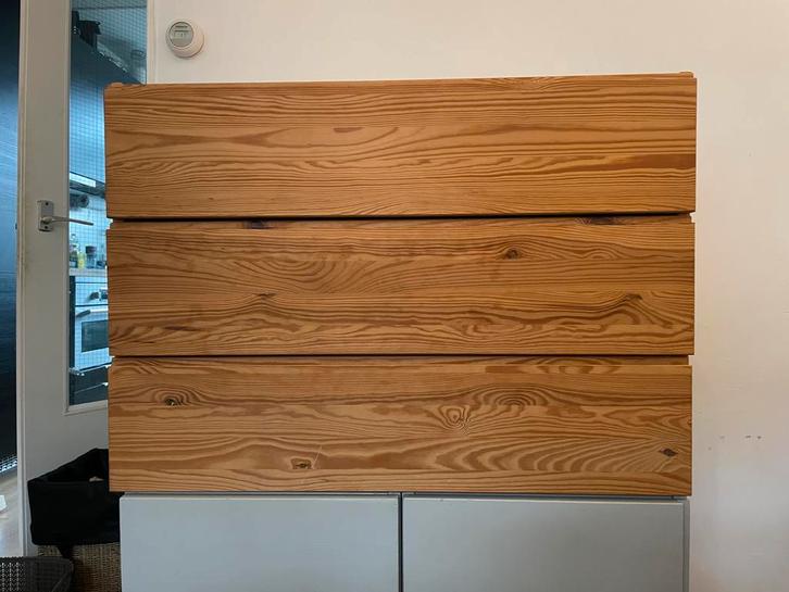 Ivar ladekast 3 lades IKEA grijs 50x80x57.5cm, Huis en Inrichting, Kasten | Dressoirs, Gebruikt, 50 tot 100 cm, 50 tot 75 cm, Met lade(s)