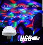 Auto Auto Lamp Usb Licht Rgb Mini Kleurrijke Muziek bieden, Ophalen of Verzenden