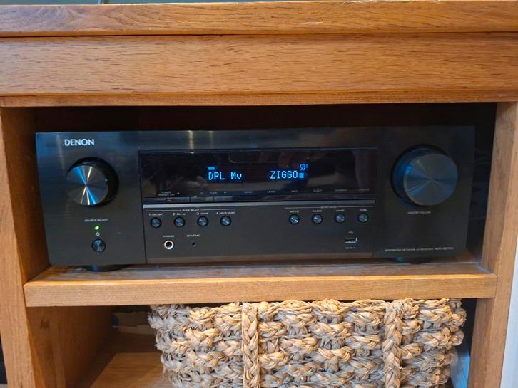 Speakers + Versterker (Denon, Dynalab), Audio, Tv en Foto, Versterkers en Receivers, Gebruikt, Stereo, 60 tot 120 watt, Denon