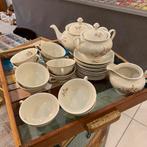 14-delig antiek bloemetjes thee servies van Mosa Maastricht, Antiek en Kunst, Antiek | Servies compleet, Ophalen