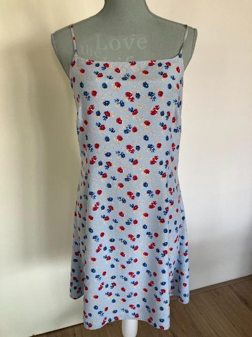 Lichtblauw viscose jurkje met bloemetjes - Street One, Kleding | Dames, Grote Maten, Gedragen, Blouse of Tuniek, Blauw, Ophalen of Verzenden