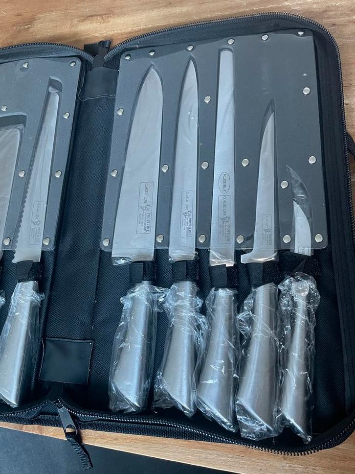 Messenset Classic Line Profileline, Huis en Inrichting, Keuken | Bestek, Zo goed als nieuw, Bestekset, Rvs of Chroom, Ophalen of Verzenden