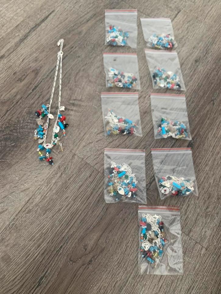 Partij 10 stuks ibiza stij kettingen ZK14, Sieraden, Tassen en Uiterlijk, Kettingen, Nieuw, Overige materialen, Overige kleuren