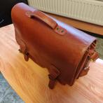 Vintage! Schooltas, leer!, Ophalen, Bruin, Overige typen, Leer