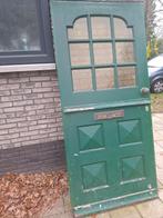 Hardhouten voordeur jaren 30, Ophalen, Gebruikt, Buitendeur, 200 tot 215 cm