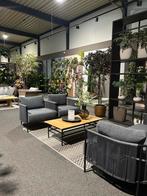 Loungeset borek 2 stoelen + bank + tafel – zomer klaar!, Ophalen of Verzenden, Bank