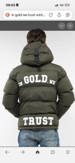 In gold we trust winterjas, Kleding | Heren, Maat 48/50 (M), Zwart, Ophalen of Verzenden, Zo goed als nieuw