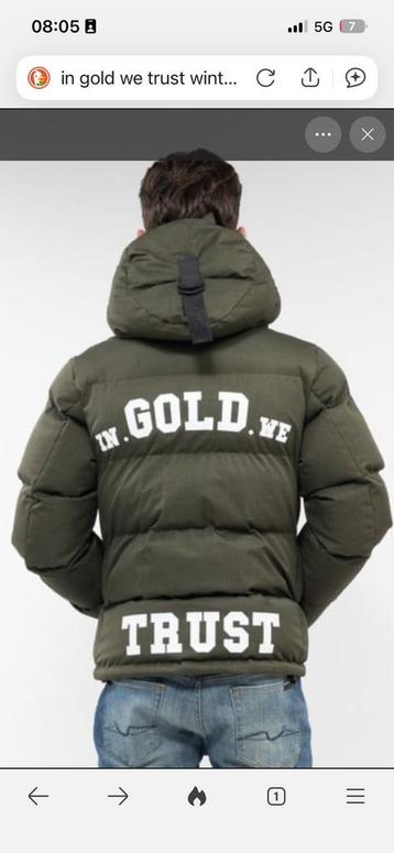 In gold we trust winterjas beschikbaar voor biedingen