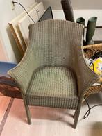 groen rieten stoeltje, Huis en Inrichting, Stoelen, Ophalen, Gebruikt, Overige kleuren, Riet of Rotan