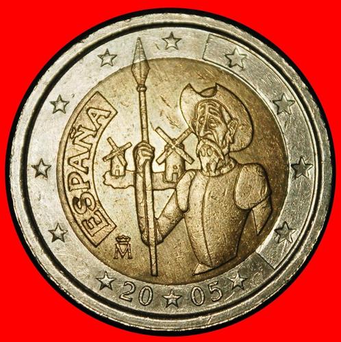 Ⰶ JUAN CARLOS I (1975-2014): SPAIN 2 EUROS 1605-2005 QUIXOTE, Postzegels en Munten, Munten | Europa | Euromunten, Losse munt, 2 euro