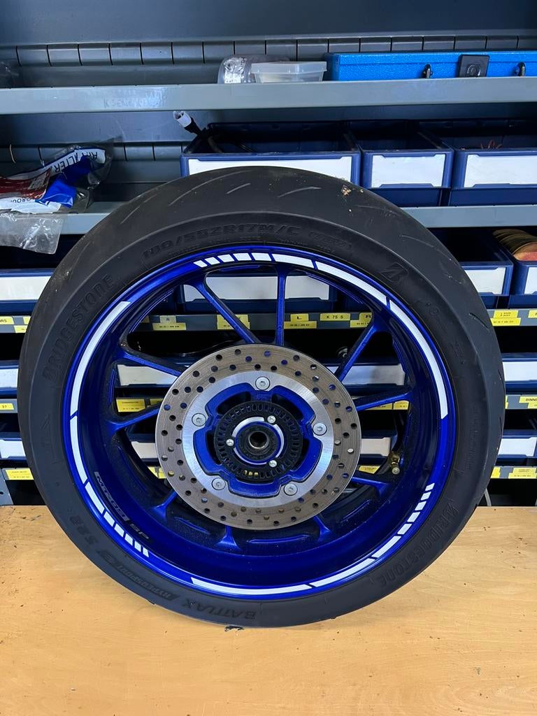 Yamaha mt 07 mt 09 achtervelg blauw, Ophalen of Verzenden, Gebruikt