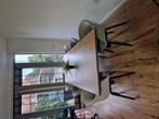Eettafel met 6 stoelen, Huis en Inrichting, Tafels | Eettafels, Ophalen, Gebruikt, Rechthoekig, 50 tot 100 cm