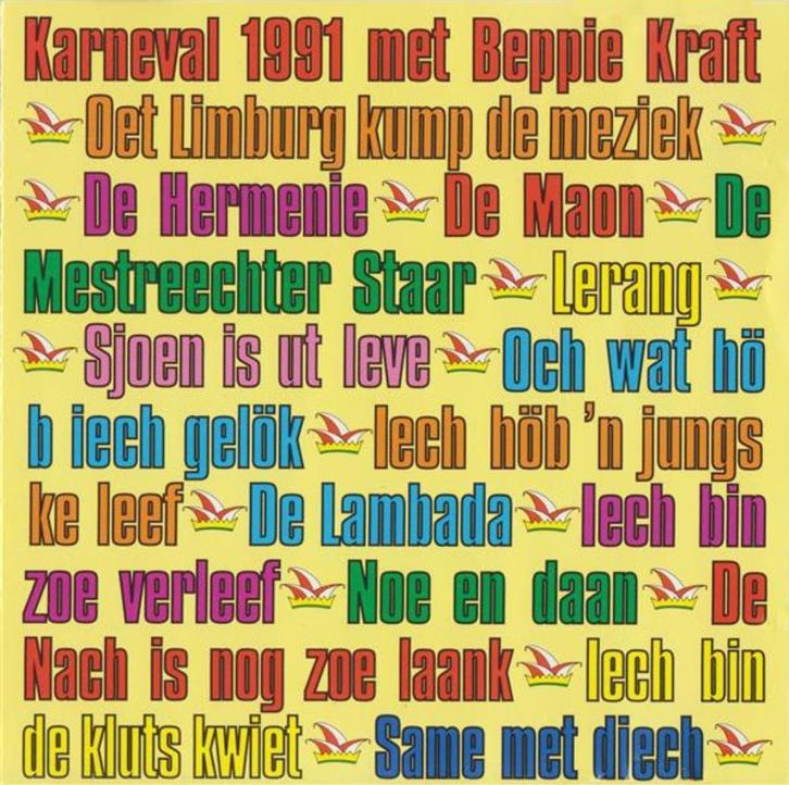 CD-sale BEPPIE KRAFT - Karneval 1991, Cd's en Dvd's, Cd's | Nederlandstalig, Zo goed als nieuw, Levenslied of Smartlap, Verzenden
