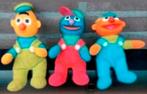 Ernie en Bert en groverSesamstraat tyco 1996 henson vintage, Kinderen en Baby's, Speelgoed | Knuffels en Pluche, Ophalen, Zo goed als nieuw