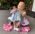 Babyborn met scooter, Ophalen of Verzenden, Zo goed als nieuw, Babypop