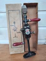 Oude handboor in doos, Ophalen of Verzenden