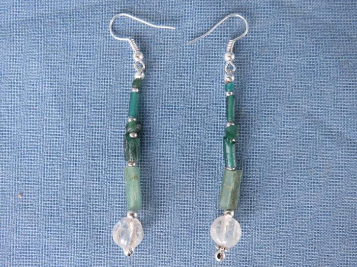 Romeinse rijk . oorhangers . 3e- 5e eeuw , bodemvondst, Sieraden, Tassen en Uiterlijk, Antieke sieraden, Oorbellen, Overige materialen