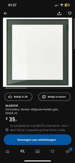 Glassvik IKEA vitrinedeur olijfgroen 3x, Huis en Inrichting, Kasten | Overige, Nieuw, Ophalen of Verzenden