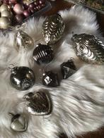 Kerstballen zwaar glas antieke look plus engeltje, Ophalen, Zo goed als nieuw