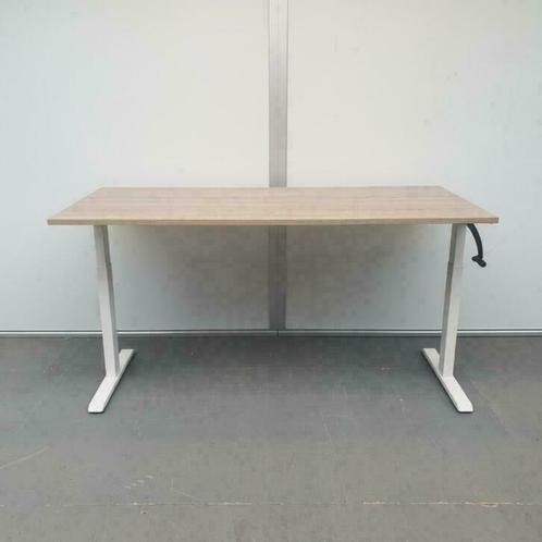 Slinger verstelbaar zit-sta bureau 120x80 cm – wit frame, Huis en Inrichting, Bureaus, Nieuw, Bureau, Ophalen