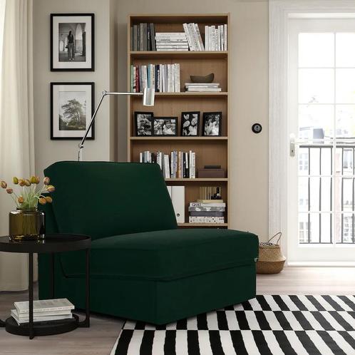 KIVIk 1 zits slaapbank hoes TALLMYRA Donkergroen nieuw, Huis en Inrichting, Slaapkamer | Slaapbanken, Nieuw, 140 cm, 200 cm, Eenpersoons