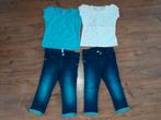 Tweeling meisjes stoere jeans en shirts maat 86, Ophalen of Verzenden, Zo goed als nieuw, Kleding