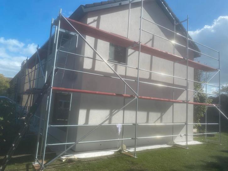 Stalen Gevelsteiger te Koop, Doe-het-zelf en Verbouw, Steigers, Gebruikt, Gevelsteiger, 5 meter of hoger, Ophalen