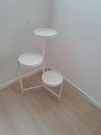 Ikea OLIVBLAD plantentafel - wit, Metaal of Aluminium, Rond, Zo goed als nieuw, Ophalen