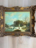 Winter landschap, Antiek en Kunst, Kunst | Schilderijen | Klassiek, Ophalen
