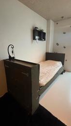 Stoer legergroen Combitex bed / hoogslaper, Ophalen, Gebruikt, 90 cm, Eenpersoons