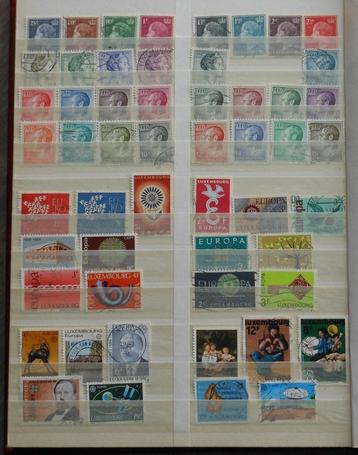 Kavel lu-01 postzegels Luxemburg 420 verschillende zegels beschikbaar voor biedingen