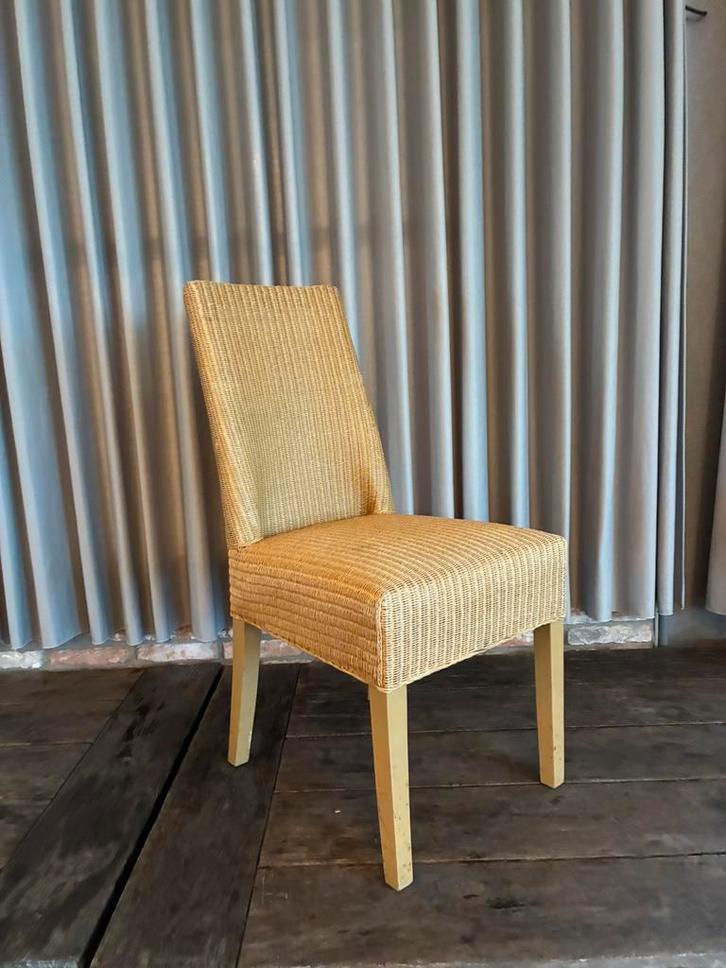 45 gebruikte Lloyd loom stoelen, Huis en Inrichting, Stoelen, Gebruikt, Vijf, Zes of meer stoelen, Overige materialen, Bruin, Ophalen