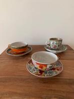 chinees/japans eierschaal porseleine kopjes met schotels, Ophalen, Zo goed als nieuw