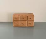 Houten ladekastje mini 6 laatjes vintage, Minder dan 50 cm, Gebruikt, 5 laden of meer, Ophalen of Verzenden