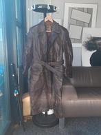 Vintage lange leren jas., Kleding | Heren, Ophalen of Verzenden, Gedragen, Maat 56/58 (XL), Bruin