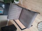 Robuuste industriele fauteuil grijs, Huis en Inrichting, Ophalen, Gebruikt, Minder dan 75 cm, Industrieel