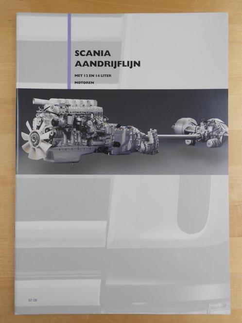 Scania 144 124 Motor Versnellingsbak Brochure 1997, Boeken, Auto's | Folders en Tijdschriften, Zo goed als nieuw, Overige merken
