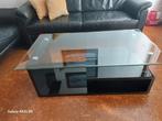 Zwarte tijdloze salontafel., Huis en Inrichting, Ophalen, 100 tot 150 cm, 50 tot 100 cm, Zo goed als nieuw