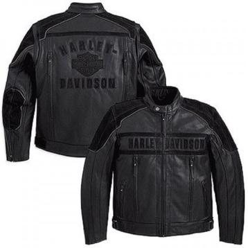 Harley Challenger B&S Zwart Lederen Jack, nieuw, EU maat L. beschikbaar voor biedingen