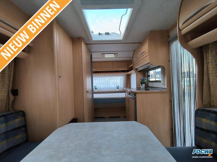 Fendt Saphir 470 F Dwarsbed Zit Toilet Tent, Caravans en Kamperen, Caravans, Bedrijf, tot en met 4, 1000 - 1250 kg, Rondzit, Fendt